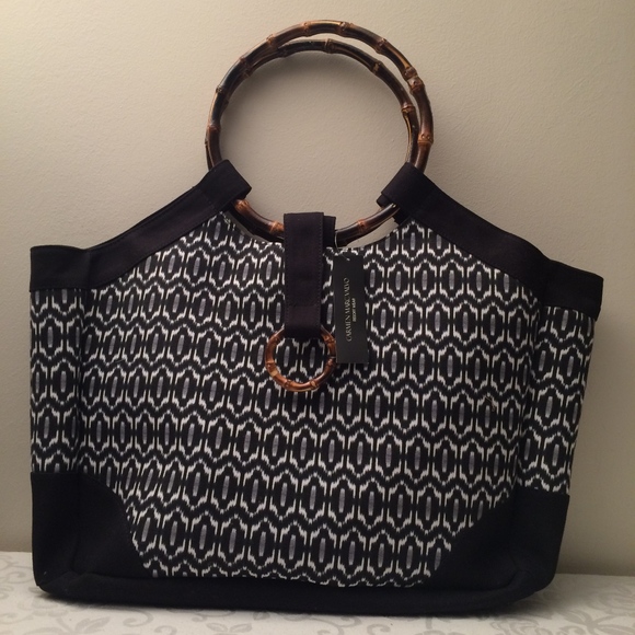 Carmen Marc Valvo Resort Wear Overnight Weekender/Oversized Maxi Tote - Picture 1 of 8